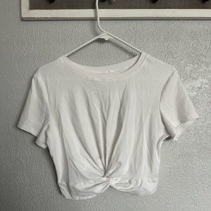 White crop top